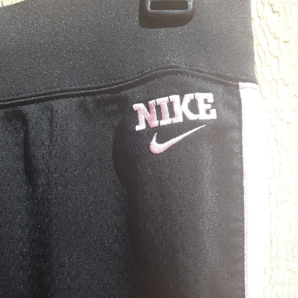 ‎Nike Pants Workout Mesh Striped Straight Leg